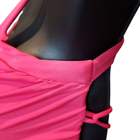 Halara Red Midi Dress With Slit XS - Picture 6 of 6